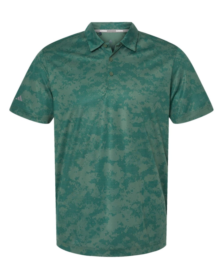Adidas Men's All Over Camo Print Polo