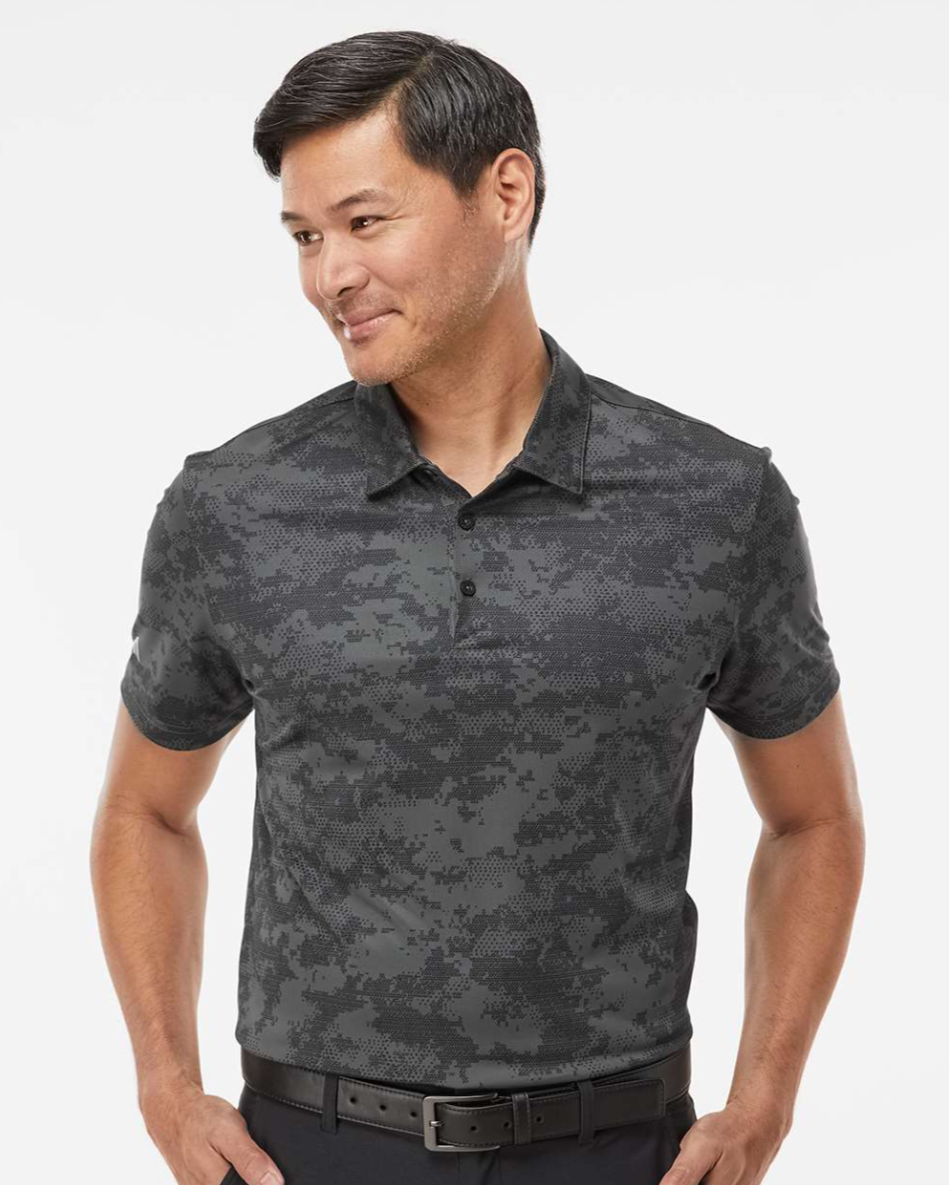 Adidas Men's All Over Camo Print Polo