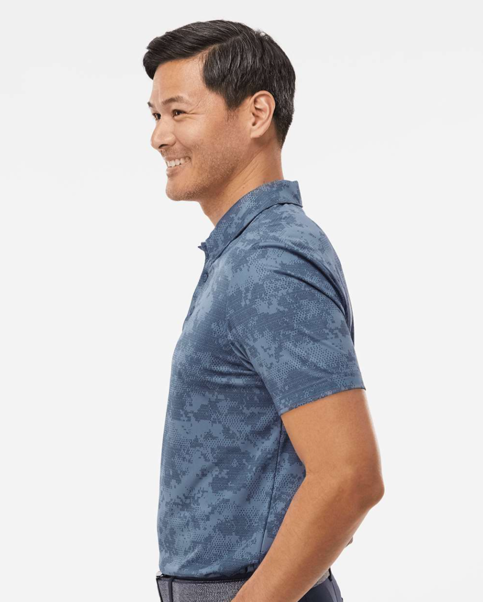 Adidas Men's All Over Camo Print Polo