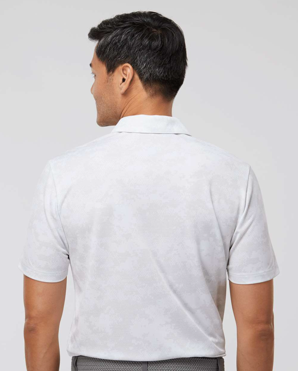 Adidas Men's All Over Camo Print Polo